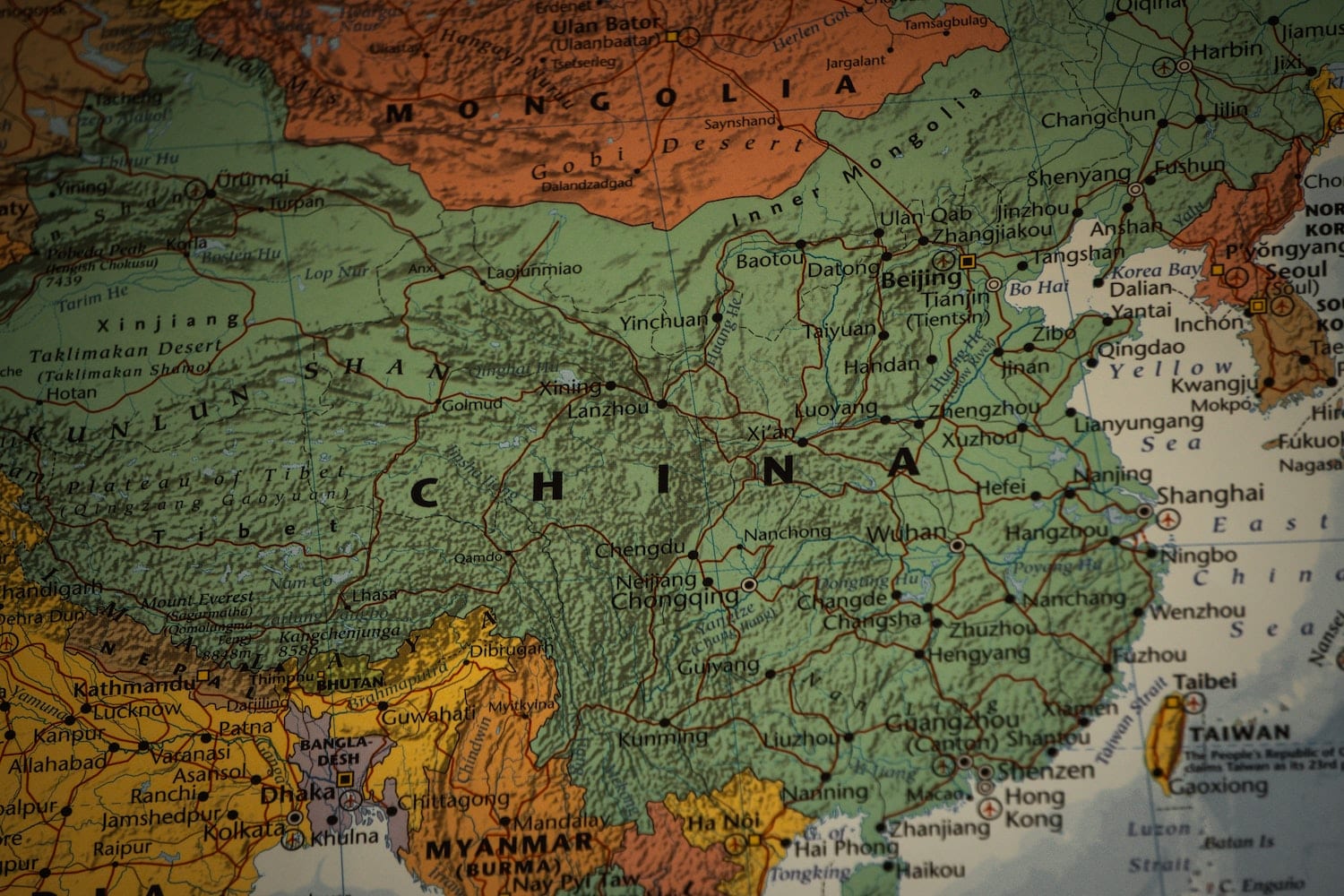 map of china