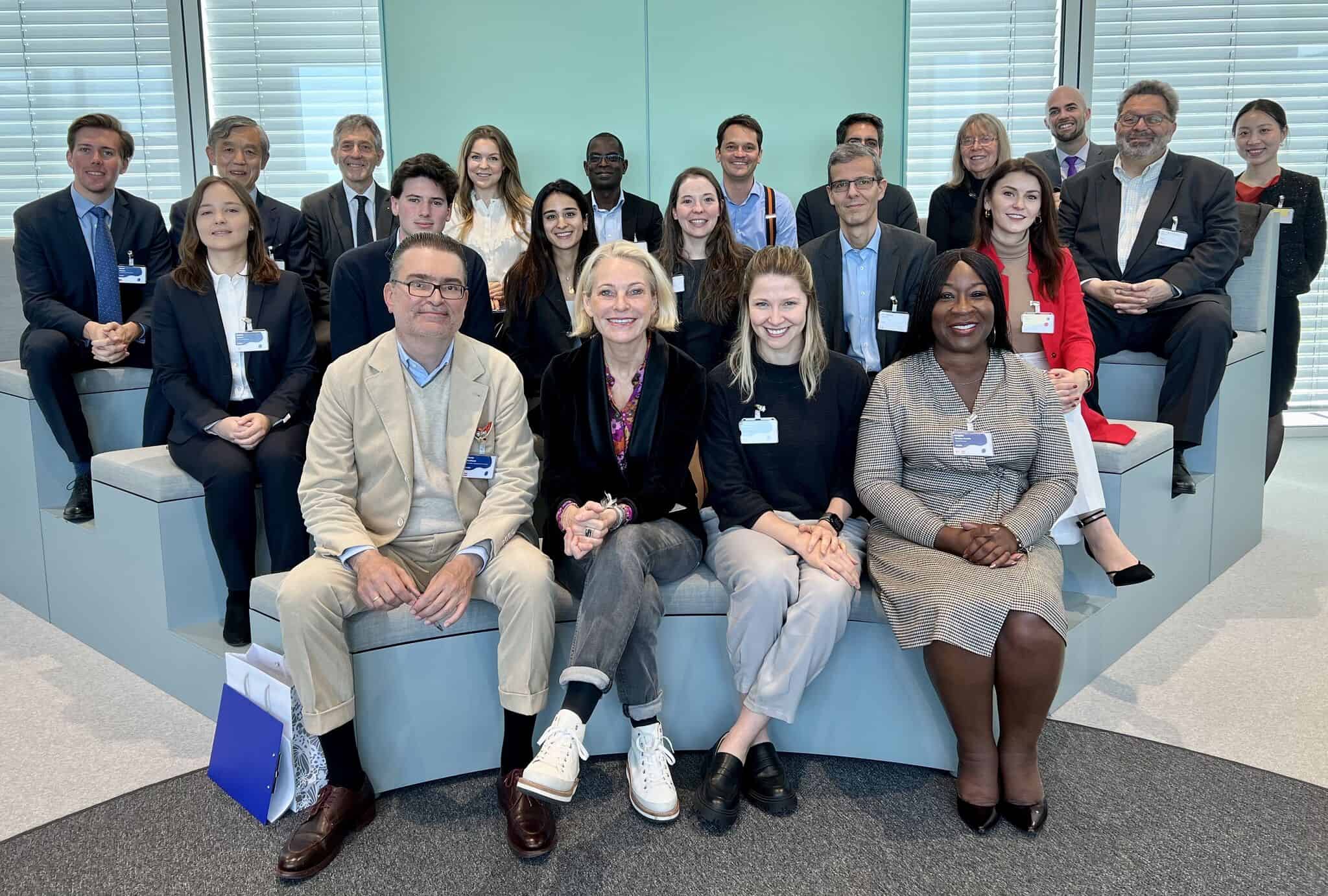 From left to right: Last row: David Wagner, Prof. Xue Lan, Prof. Bernhard Ehrenzeller, Uliana
Polyakova, Patrick Awuah, Philippe Narval, Salman Amin Khan, Esther Wojcicki, Prof. Jean-François
Manzoni; Standing: Wyatt Bruton, Mingqi Xie; Second row: Selina Lorenz, Benedict Kurz, Devi Sahny,
Prof. Naomi Häfner, Prof. Manuel Ammann, Sara Filipcic; First row: Martin Waldhäusl, Prof. Miriam
Meckel, Anna Laura Schmidt, Prof. Angela Owusu-Ansah